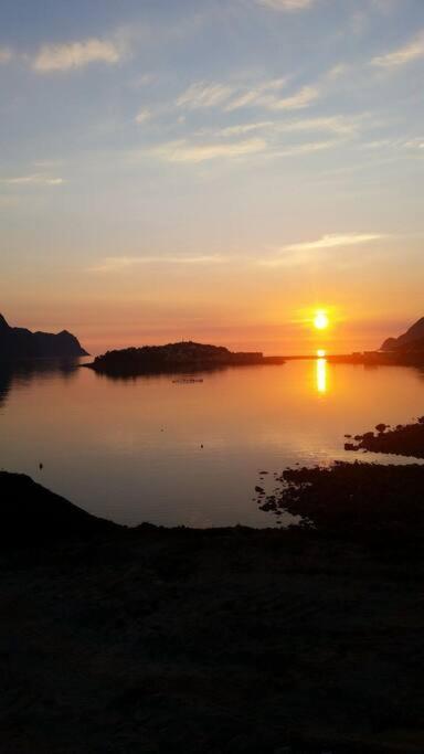 Senja, Husoy I Senja. Leilighet Med Utsikt Over Fjord Og Fjell Tofta Ngoại thất bức ảnh